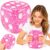 Jumbo Squishy Dice Toy, 4-Inch Soft Squeeze Toy, Stress Cube Fidget Toys