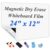 JUMUBOARD Self-Adhesive Magnetic Dry Erase Whiteboard Sticker, 24″ x 12″
