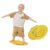 JUNGLE WELL Wobble Balance Board for Kids – Yellow Frog Design with Maze Track & Balls | Dual-Sided Sensory Rocker Board | Non-Slip Tactile Surface | Supports Up to 200lbs | Perfect for Toddlers & Parent-Child Play