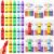 Junkin 30 Set Back to School Crayon Stress Ball Gifts with Motivational Cards Squeeze Stress Relief Fidget Bulk Classroom Rewards First Day Party Favors