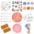 Junkin 77 Pcs Picky Pad Set Skin Picking Fidget Toys Reusable Picky Fidget Pad for Adults with Anxiety ADHD Dermatillomania Gifts