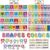 Junkin 96 Pcs Alphabet and Number Bulletin Board Set for Classroom Wall Early Learning Colors Shapes Posters Educational Bulletin Board Card for Toddler Preschool Elementary Decoration(Vivid Style)