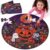 Junkin Halloween Floor Puzzle for Kids Ages 6-8, Large 70 Piece Round Jigsaw for Ghost Pumpkin Theme Toys Puzzles Thick Material 23 Inch Seasonal Gift for Girls Boys Early Learners Beginners