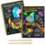 JUNQIU Scratch Art for Kids, 2Pack Animal &Unicorn Rainbow Scratch Notebook