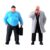 JunZheHub 2 Pieces Miniature Figure Diorama Figure Model People Collectible Supports Repeated Handling and Stable Posing Suitable for Layout Planni, Style C