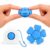 Juphex 3D Printed Zorble Ball Tactile Desk Accessory for Adults – Office Stress Reliever with White Case – Sensory Squeeze Clicker for Work From Home Focus and Meeting Relaxation