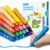 JUPITEARTH 24 Colors Triangle Crayons for Kids Ages 4-8