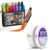 JusArt 14 Colors 15mm Wide Tip Poster Markers + 1/2 Inch and 1 Inch Artist Tape
