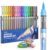 JusArt Acrylic Paint Markers Brush Tip 18 Colors, Water-Based No-Bleed Markers with Automatic Ink Control, Waterproof Acrylic Paint Pens for DIY Art & Crafts -Fabric, Wood, Rock, Ceramic, Metal