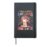 Just A Girl Who Loves Anime & Music Japan Manga Kawaii Women Hardcover Journal, Black