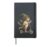 Just A Girl Who Loves Art Cute Cottagecore Cat Witch Hat Hardcover Journal, Black
