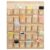 Juvale Cell Phone Storage for Classroom 30-Row Burlap Pocket Chart – 23.6 x 31 in White Farmhouse Jute – Numbered Phone Caddy & Calculator Holder – Wall-Hanging Classroom Organizer