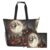 JUZIHAI Halloween Witch Castle Beach Bags for Women