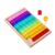 JWQFBC 60Pcs Rainbow Acrylic Cubes Color Learning for Classrooms Homes Preschool