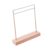 JWQFBC Doll Garment Rack Dollhouse Decor Clothes Hanger Miniature Accessories Wood and Metal for Hanging Outfits Suitable for Display of Collectible Dolls, Silver, Large