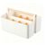 JWYTA Portable Storage Caddy Organizer with Wood Handle，orange Small