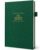 JXSELECT Elegant Reading Journal – 60 Book Reviews Logbook with Pen Holder & Back Pocket – Track Your Reading Progress – Ideal Gift for Book Lovers & Avid Readers (Earth Green)