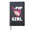 K-Pop Girl Korean Pop Music Fan Fandom Hardcover Journal, Black