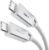 KabelDirekt – USB-C Cable, USB 4.0 for 40Gbps & 240W, DisplayPort with 8K60Hz, Metal Connector + Nylon braiding – 3ft (Charging/Data/Monitor Cable for Phones/laptops/PCs – White)
