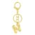 Kainier Gold Bubble Initial Keychain for Women Bag Charm Purse Key Alphabet Handbags Pendant Accessories Gift (Alphabet W)