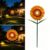 KAIXOXIN LEDs Solar Sunflowers Stake Lights for Garden Metal Warm White, Memorial Gift – Perfect as Remembrance & Sympathy Gifts (Flower)