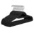 KAIYUMEI Velvet Hangers Space Saving Non-Slip, Black, Pack of 20