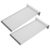 KAJNBN 2pcs Aluminum Alloy Office Door Name Plate Holder Slot-in and Slide-out Design, Double-sided Identification Sign for Conference Room and Education Use