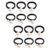 KALLORY 12pcs Black Pearl Hair Ties for Thick Hair Women, High Elasticity Stretch Scrunchies with Comfortable Faux Pearl Material, Versatile Style for Bachelorette Party and Work