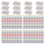 KALLORY 20pcs Colorful Glitter Star Stickers with Self-Adhesive Paper Material, Easy Application for Reward Charts and Encouraging Student Participation, Bright Five-Pointed Stars