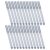 KALLORY 20pcs Metallic Paint Pens Permanent Paint Markers Fine Tip 1.5mm for Smooth Writing on Ceramic and Paper for Greeting Card Writing and Scrapbooking in Silver