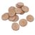 KALLORY 20pcs Pine Wood Slices Round Unfinished Natural Wood Discs Double-Sided Fine Polishing DIY Crafts Table Numbers 4-5cm Handmade Woodcuts