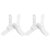 KALLORY 2 Pairs Pegboard Desk Mount Table Side Support Bracket