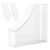 KALLORY 3pcs Plastic Clear Mail Organizer, Vertical File & Book Holder