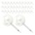 KALLORY 50pcs Beige Imitation Pearl Push Pins Round Spherical Heads for Bulletin Boards and Map Marking, Multipurpose Plastic and Iron Thumb Tacks with Elegant Pearl Design for Secure