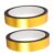 KALLORY Adhesive Trim Tape Self Adhesive 2 Rolls Gold 55 Yard X 0.8 Inch PP Decorative Tape Imperfection Hiding for Wall Borders and Wrapping