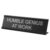 KALLORY Funny Office Nameplate Metal Genius Desk Sign for Workspace