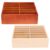 KALLORY Mobile Phone Storage Box Elegant Design Wooden 2pcs with Multiple Compartments Desk Organizer with Versatile Storage and Resistance to Deformation for Office and Classroom