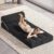 KamerOut Folding Sofa Bed, 4 in 1 Convertible Sleeper Chair with High-Density Foam & Pillow, Portable Comfy Folding Chair Bed Floor Lounge for Living Room and Bedroom(Black)
