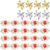 KangJJ 20 Sets Metal Jacks Game with Ball Bulk Include 200 Pcs Gold and Silver Jacks and 20 Pcs Red Rubber Balls Classical Jack Game Toys Gifts for Teens Adult Prizes Christmas