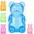 KangJJ Gummy Bear Squeezable Toys, Squeeze Fidget Toys for Stress Relief Sensory Stress Balls for Kids and Adults Birthday Gifts Party Favors Stocking Stuffers Class Prizes- Blue