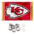 Kansas City Chiefs Banner and Tapestry Wall Tack Pads