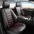 Kaomim Fit Golf Car Seat Covers (5 Seats Full Set) Compatible with VW Volkswagen Golf 2010-2024 2025 2026 – Full Coverage Breathable Leather, Airbag Compatible, Waterproof & All-Weather, Black+Red