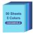 KAQRHFT 50 Sheets Blue Cardstock Construction Paper Printer Thick Paper