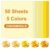 KAQRHFT 50 Sheets Cardstock Yellow Card Stock Construction Printer Paper