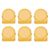 Karlak Magnetic Clips for Fridge with Strong Grip Durable Stainless Steel for Home Office 6PCS Yellow