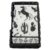 Karma Boho Paper Napkins Set with Woven Holder – 20 Black & White Bohemian 3-Ply Disposable Napkins with Decorative Storage Basket for Kitchen, Coffee Table & Entertaining, Western