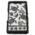 Karma Boho Paper Napkins Set with Woven Holder – 20 Black & White Bohemian 3-Ply Disposable Napkins with Decorative Storage Basket for Kitchen, Coffee Table & Entertaining, Turtle