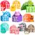 KARMOUNT 10 Farm Animal Figurine & 10 Counting Barn Toys, Stacking Toys for Toddlers 1-3, Montessori Toy, Learning Toy for 1 Year Old and up