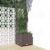 KASCBRTW Garden Planter with Trellis, 15.7″x15.7″x53.5″ Elevated Flower Box for Climbing Plants, Weather-Proof PP Raised Bed for Patio, Balcony and Terrace, Brown