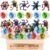KatchOn, Pack of 48, Transformable Fidget Spinners with Light Up Yoyos Bundle – Birthday Party Favors for Kids 8-12, Treasure Box Toys for Classroom Goodie Bags Stuffers for Kids Robot Fidget Spinners